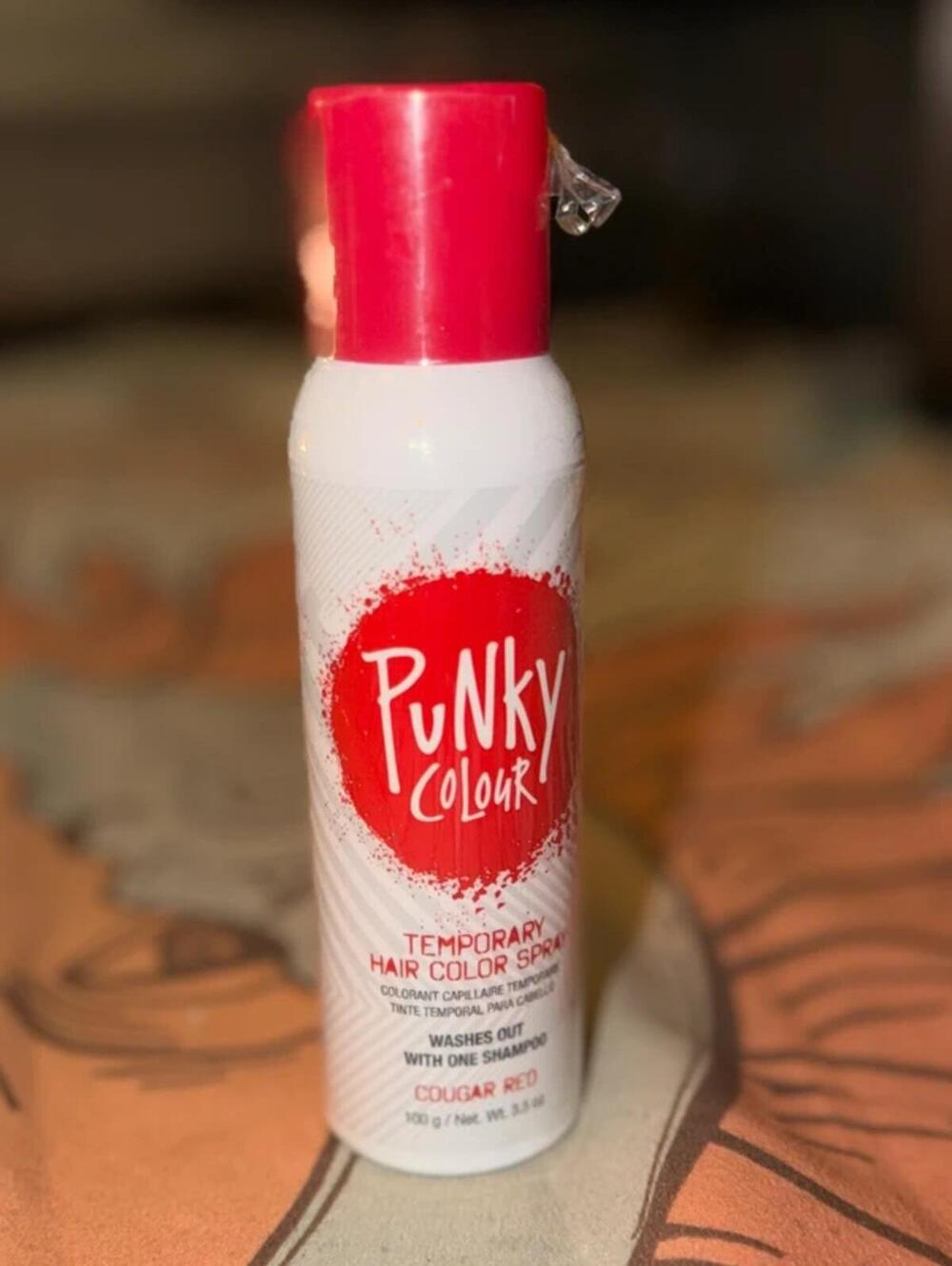 Punky Colour Cougar Red Temporary Hair Color Spray | 3.5 oz